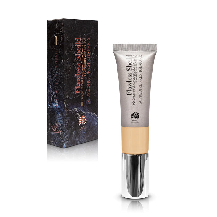 Flawless Sheild CC+ Cream & Full Coverage Color Correcting Foundation with SPF 50+ #01
