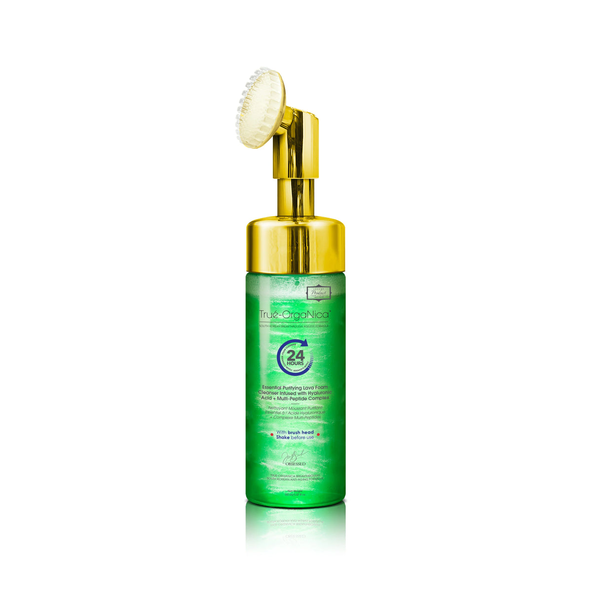 Essential Purifying Lava Foam Cleanser Infused with Hyaluronic Acid + Multi-Peptide Complex