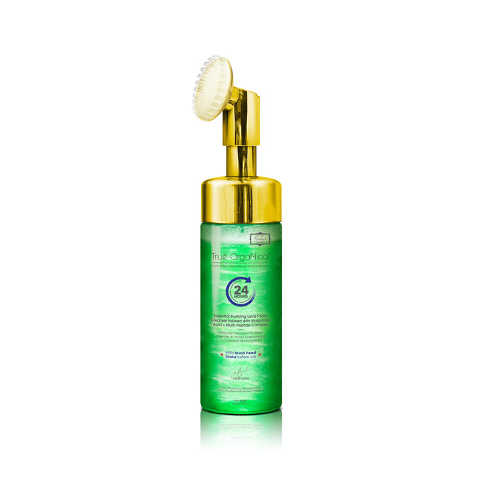 Essential Purifying Lava Foam Cleanser Infused with Hyaluronic Acid + Multi-Peptide Complex